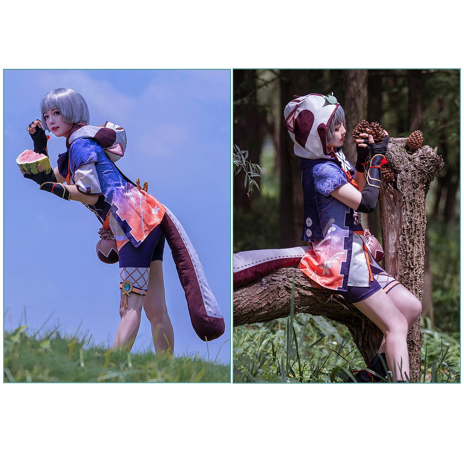 【あうちっち】原神 早柚 コスプレ フルセット【ウィッグ、靴、武器付き】 あうちっち】原神 早柚 コスプレ フルセット【ウィッグ、靴、武器付き