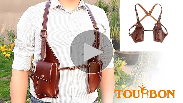 Amazon.co.jp: TOURBON ホルスターバッグ レザー 盗難防止バッグ