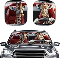 Vista 39 de Mumeson Parasol de dos piezas para parabrisas de automóvil de noche estrellada, parasol para rayos UV y reflector de calor para casi vehículos