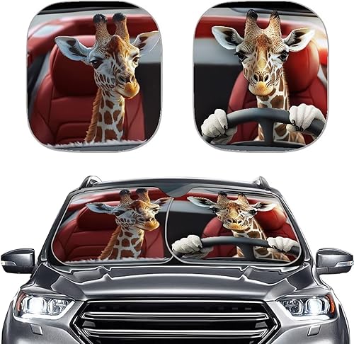 Miniatura 39 de Mumeson Parasol de dos piezas para parabrisas de automóvil de noche estrellada, parasol para rayos UV y reflector de calor para casi vehículos