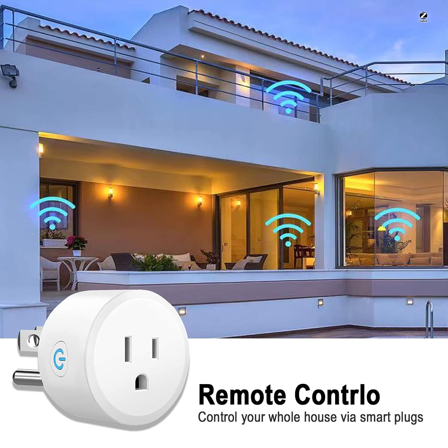 🔥 Hоt Dеаlѕ Smart Plug That Work with Alexa, No Need to Download Third-Party APP, Directly Connect to Alexa and SmartThings for use, ZigBee Plug, (Requires hub) Voice Connection Echo Plus, Remote Control 2-Pack