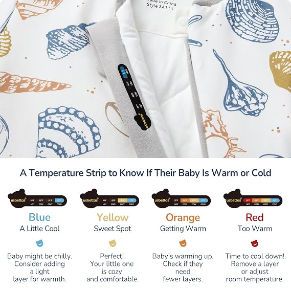 Baby Sleep Sack 6-12 Months, Sleeveless Sleeping Sack + Detachable Long Sleeve Sleep Sack, 1.0TOG