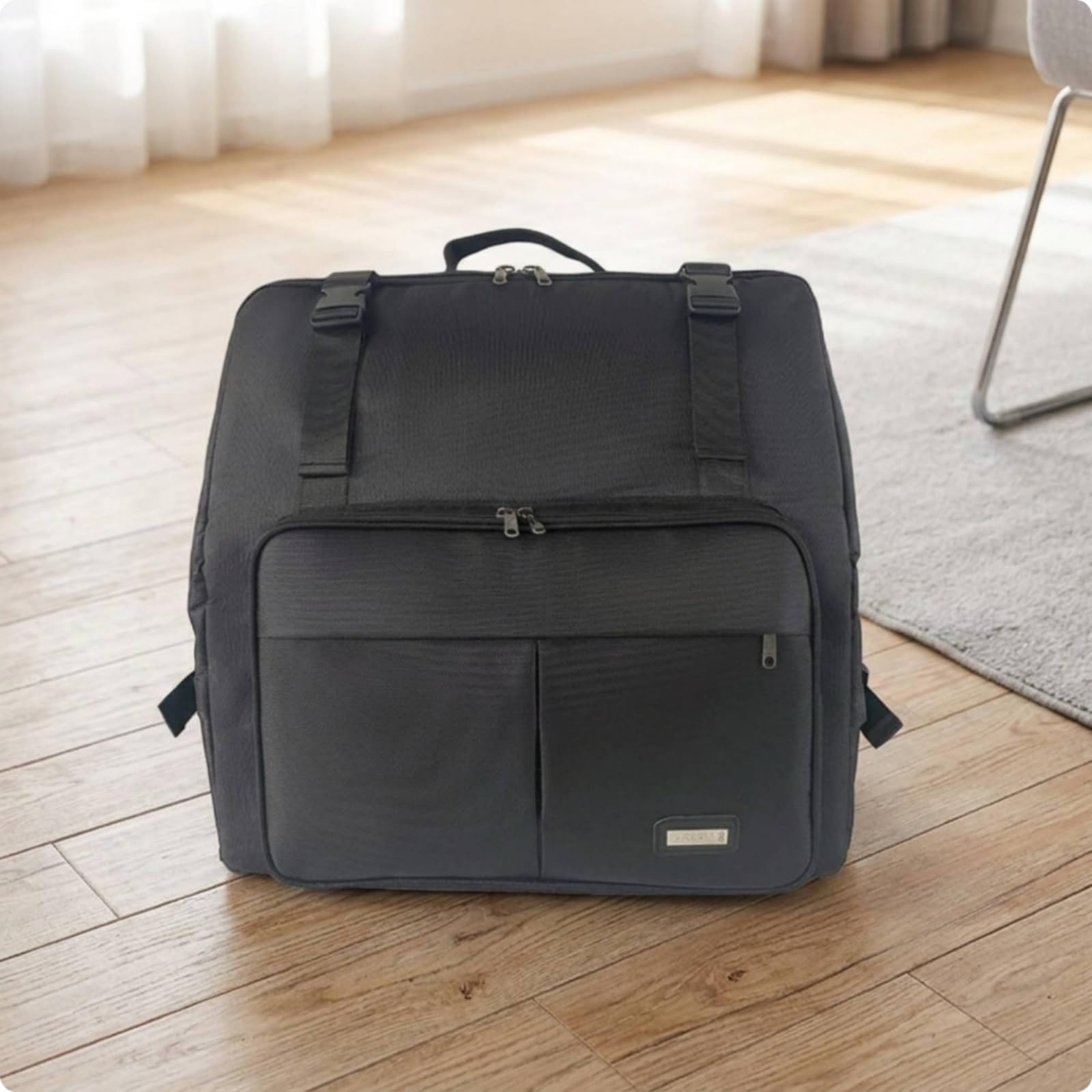 Tragetasche wasserabweisend -Instrumententasche tragbar tasche mit Schultergurten für Musikschüler, Musikunterricht, Array, Schwarz