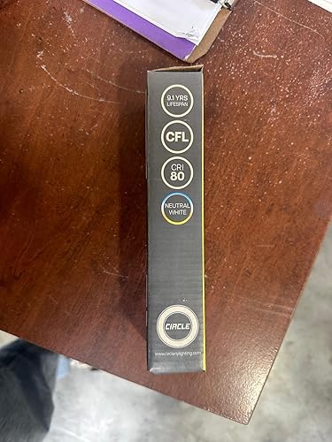 Miniatura 7 de Circle Paquete de 4 bombillas CFL de doble tubo en forma de U de 13 W, sustituye a la base Philips y Sylvania GX23, fluorescente compacta Blanco