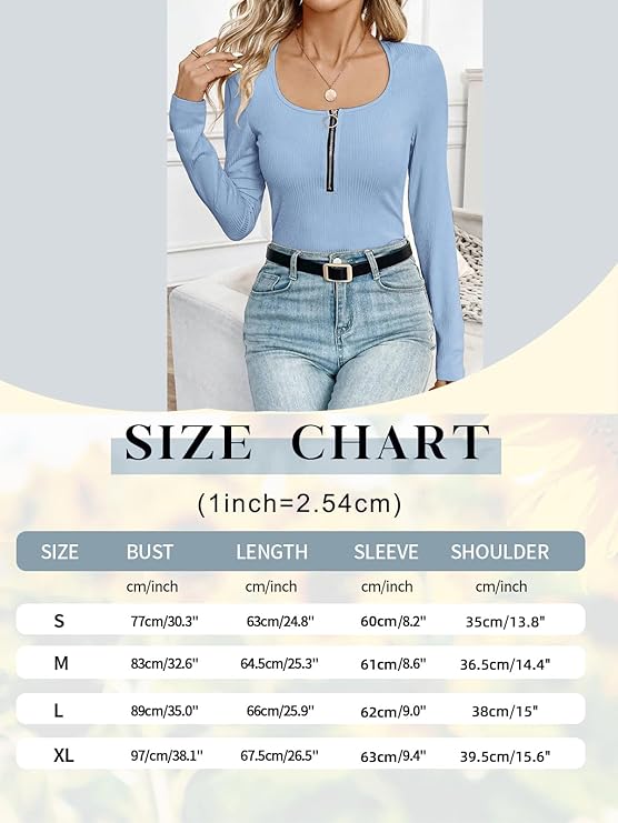 TrendiMax Damesshirt met lange mouwen, geribbeld, stretch, pullover, asymmetrische hals, lange mouwen, bovenstuk, sexy, strak, casual, basic top, Donkerkoffie, S