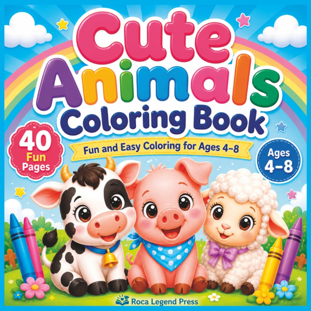 My Coloring Book: Fun and Easy Coloring Pages for Kids Ages 4–8