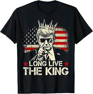 Vintage Trump Long Live The King American Patriotic Retro T-Shirt