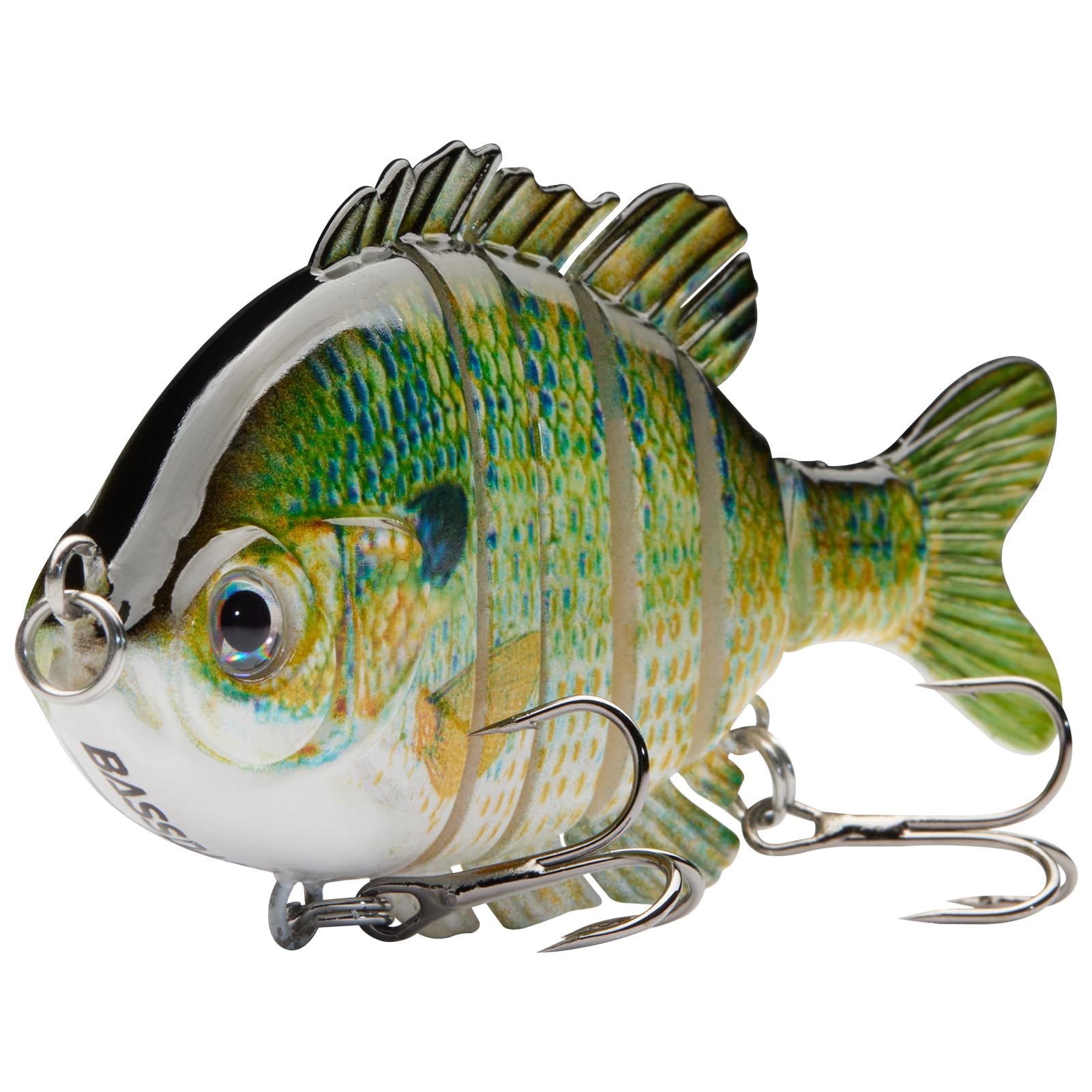 BASSDASH SwimPanfish Leurre de pêche multi-articulé pour pêche en eau salée 8,9 cm/24,1 g