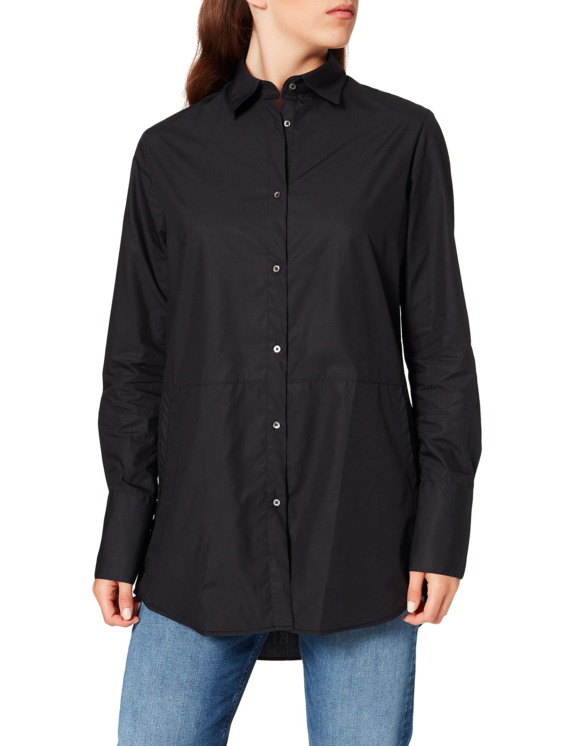 FALKE Long Blouse Blusas, Negro, 32 para Mujer
