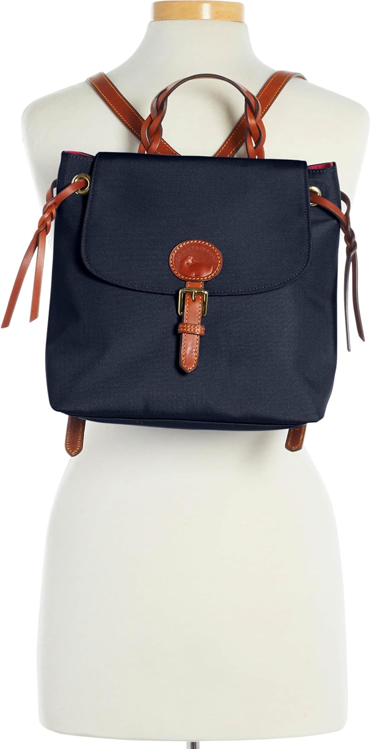 Dooney & Bourke Handbags for Women, Small Nylon Flap Backpack Purse