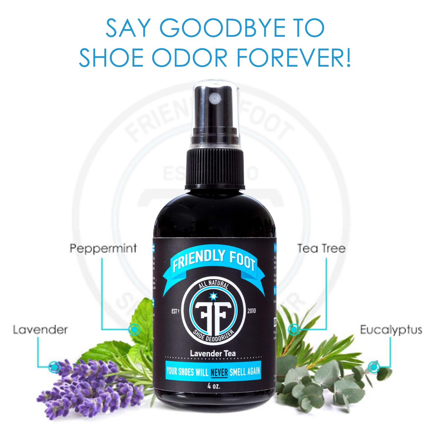 Friendly Foot 1 Effective All Natural Shoe Deodorizer Disinfectant