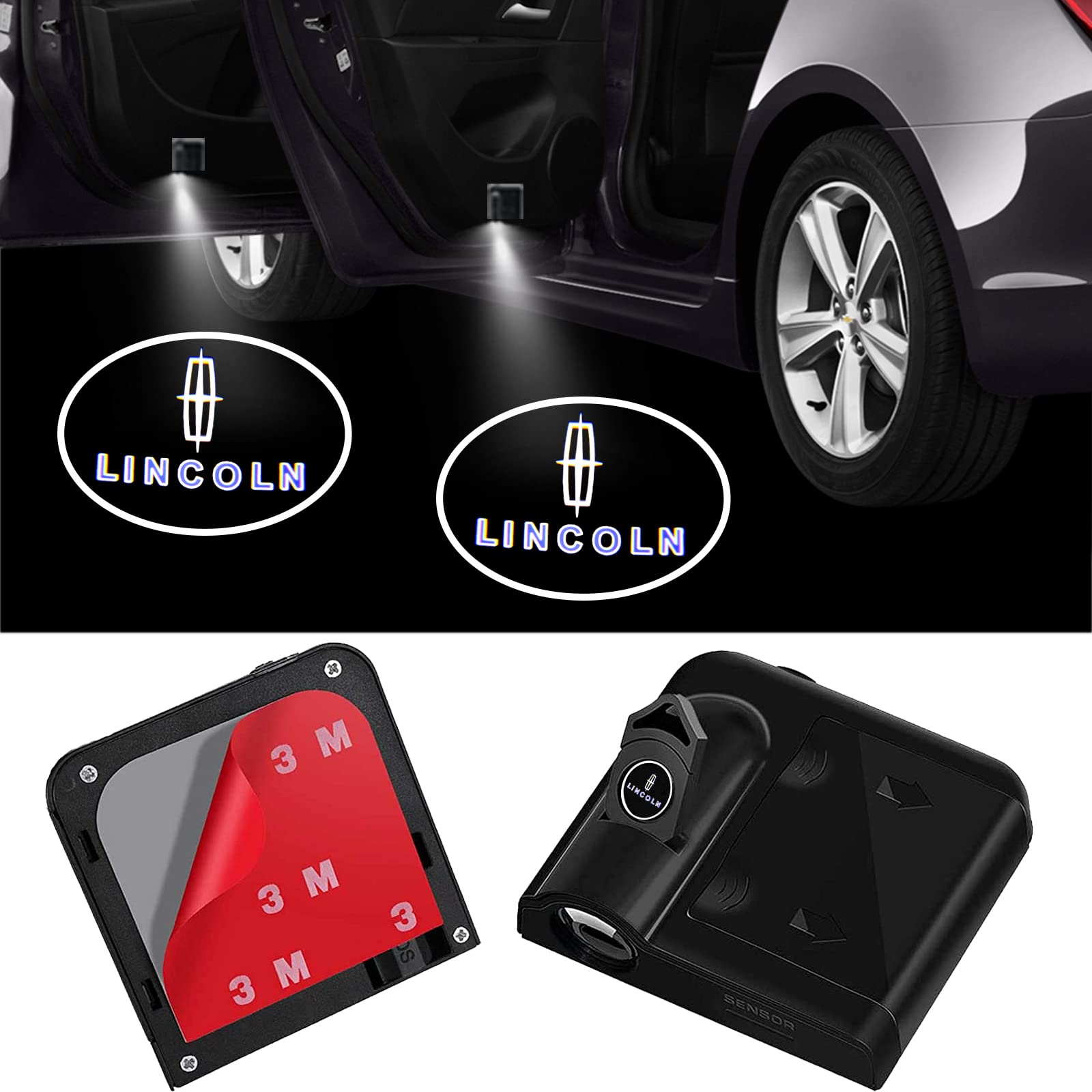Buy 2 Pieces Wireless Car Door Light 