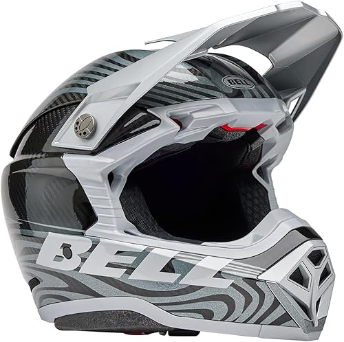 Miniatura 12 de Casco Bell Moto-10 Spherical MIPS Rhythm Gloss Blanco/Negro,Ferrandis Mechant Mate/Azul Oscuro Brillante/Azul Claro,Negro/ blanco (Gloss