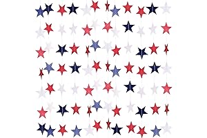 Patriotic Star Streamers Banner Garland for Festive Celebrations