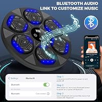 LeuKoles Bluetooth Zenés Boxzás Gép LED Világítással 7 Módú Fali Boxzsák Kesztyűvel 2