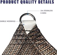 Vista 4 de Panel de privacidad marrón de 5 x 7 pies, pantalla de tela de refugio con 95% de bloqueo UV para pérgola, cenador, ventana, patio, resistente