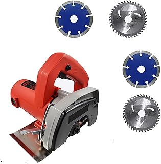 Hillgrove HGCM1299M2 Cutting Machine Saw for Tile/Marble/Wood with 2Pcs Tile, 2Pcs Wood Cutting Wheel (1050 W)