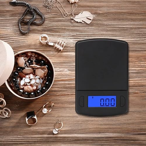 Miniatura 2 de ikasus Mini báscula digital de bolsillo de pesaje de gramos, báscula electrónica digital de cocina báscula de bolsillo digital portátil, pantalla