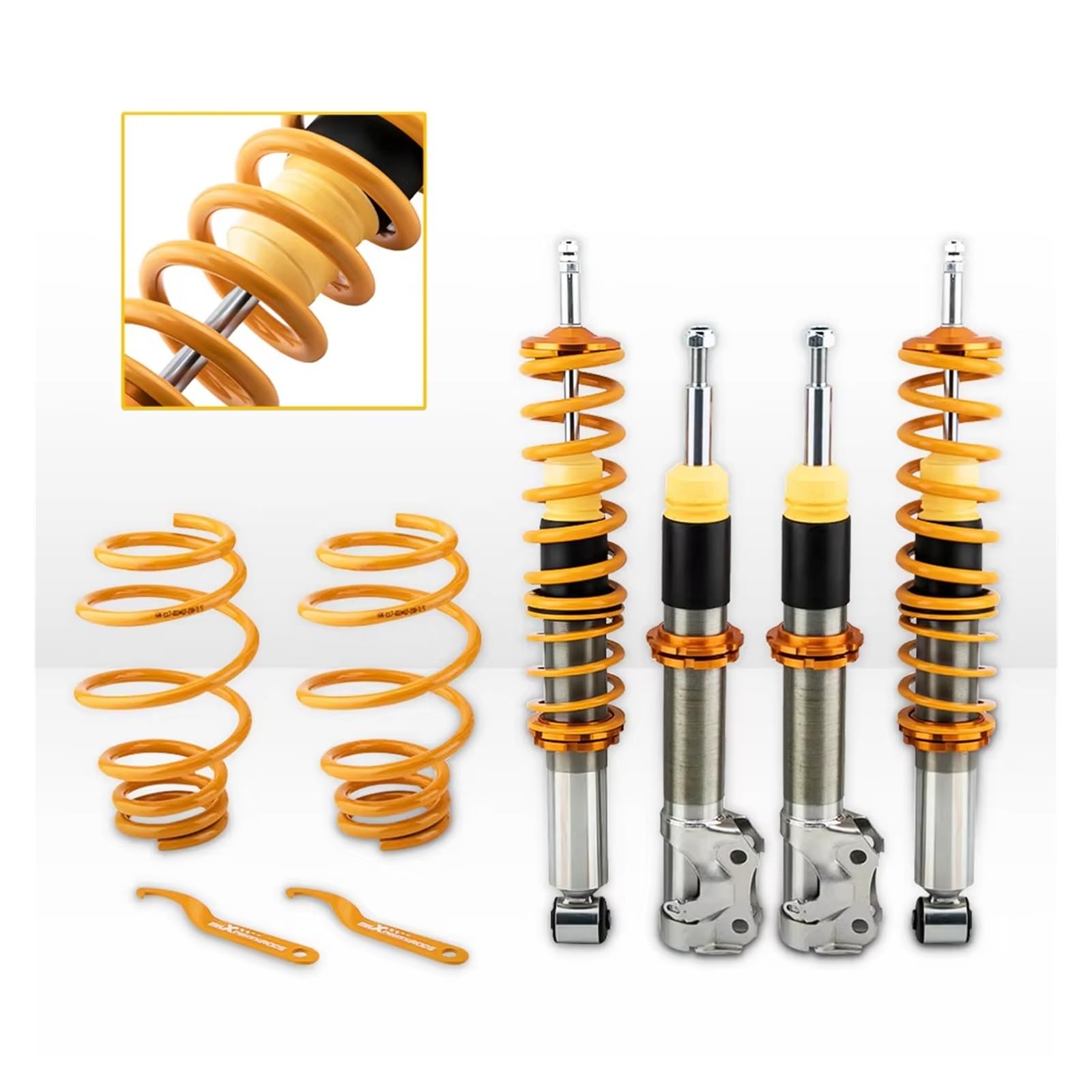 Amortisseur Susp Pour VW Pour Polo 6N MK3 Suspension Avant Arrière Gauche Droite Kit De À Ressorts Réglables