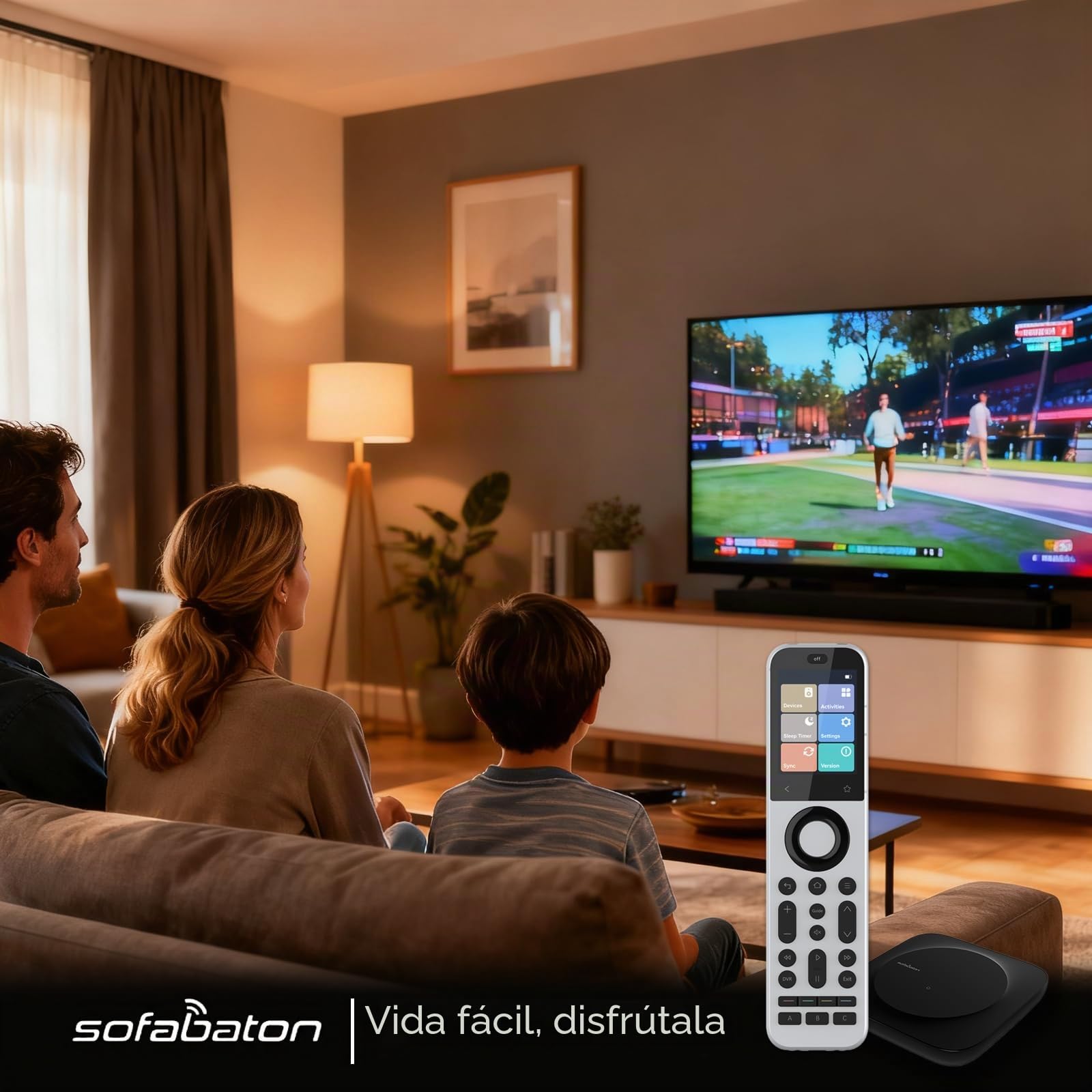 SofaBaton X2 Mando a distancia universal con concentrador y estación de carga | Pantalla táctil, control de un botón personalizable, control de hasta 60 dispositivos IR/Bluetooth/WiFi