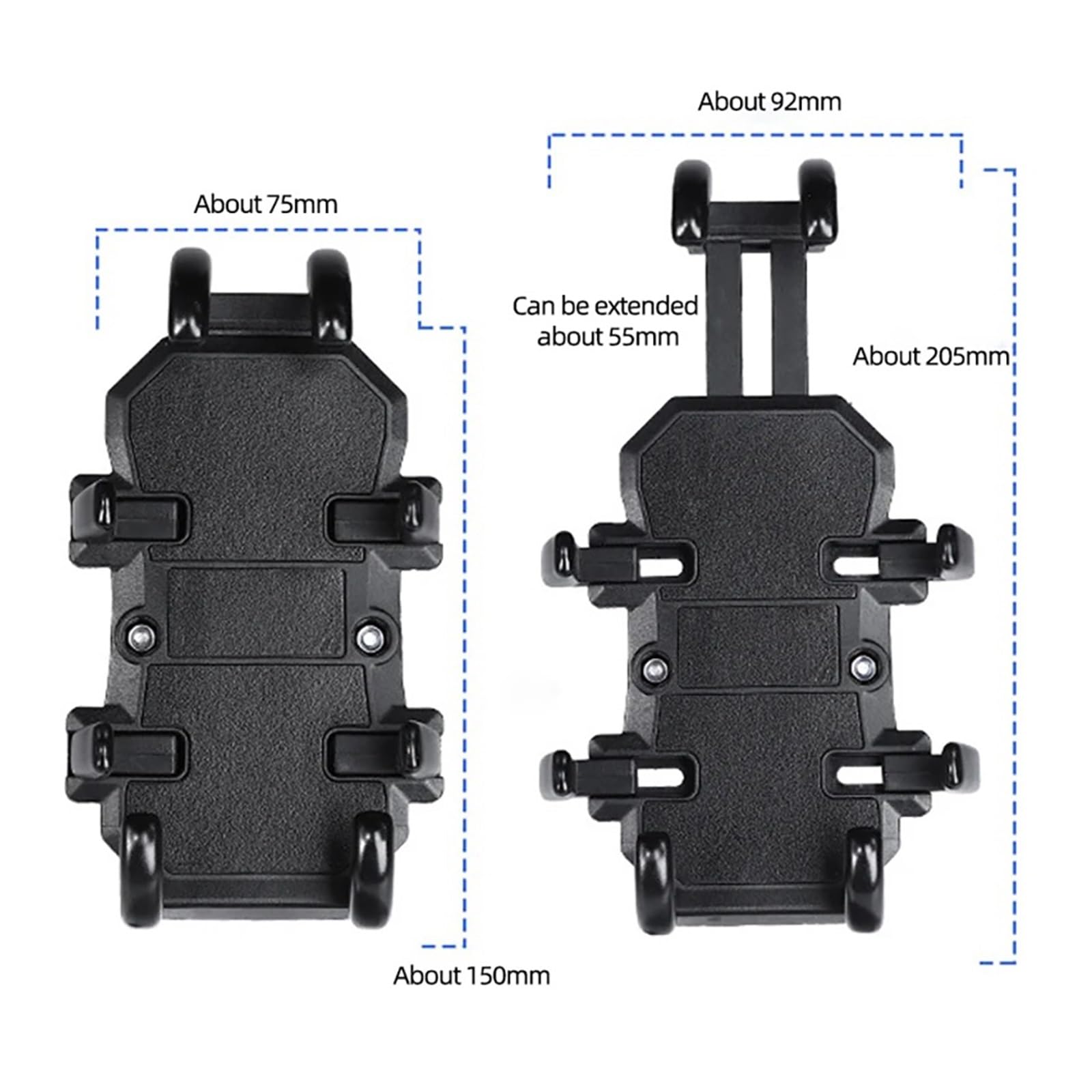 Supporto For Manubrio For Telefono Moto Moto Antiurto | Staffa GPS Moto Scooter Morsetto Universale Antivibrante For Smartphone(Mirror shock asb)