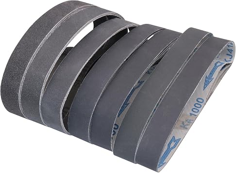 1 x 18 Inch Silicon Carbide Knife Sharpening Sanding Belts, 21 Pack