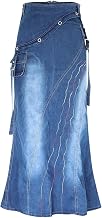 denim skirts for women flared skirt A-line skirt long skirt pencil skirt zipper maxi skirt with pockets summer clothes plus size