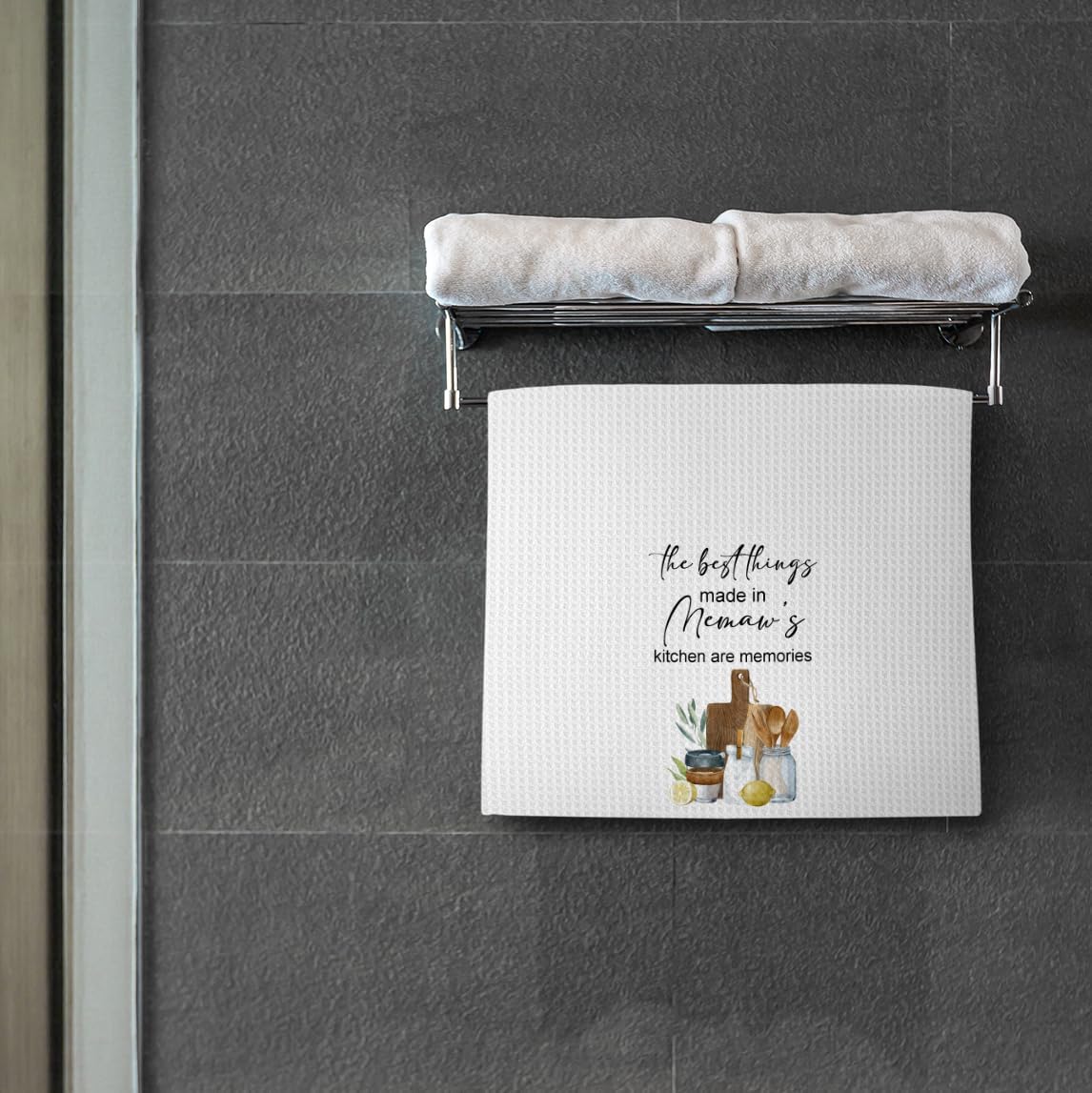 Memaw Grandma Kitchen Towels, Grandma Kitchen Gifts, Gifts for Memaw Dish Towels Tea Towels for Kitchen, Grandma Gifts for Christmas Hand Towels, 16x24 Inches - Image 5