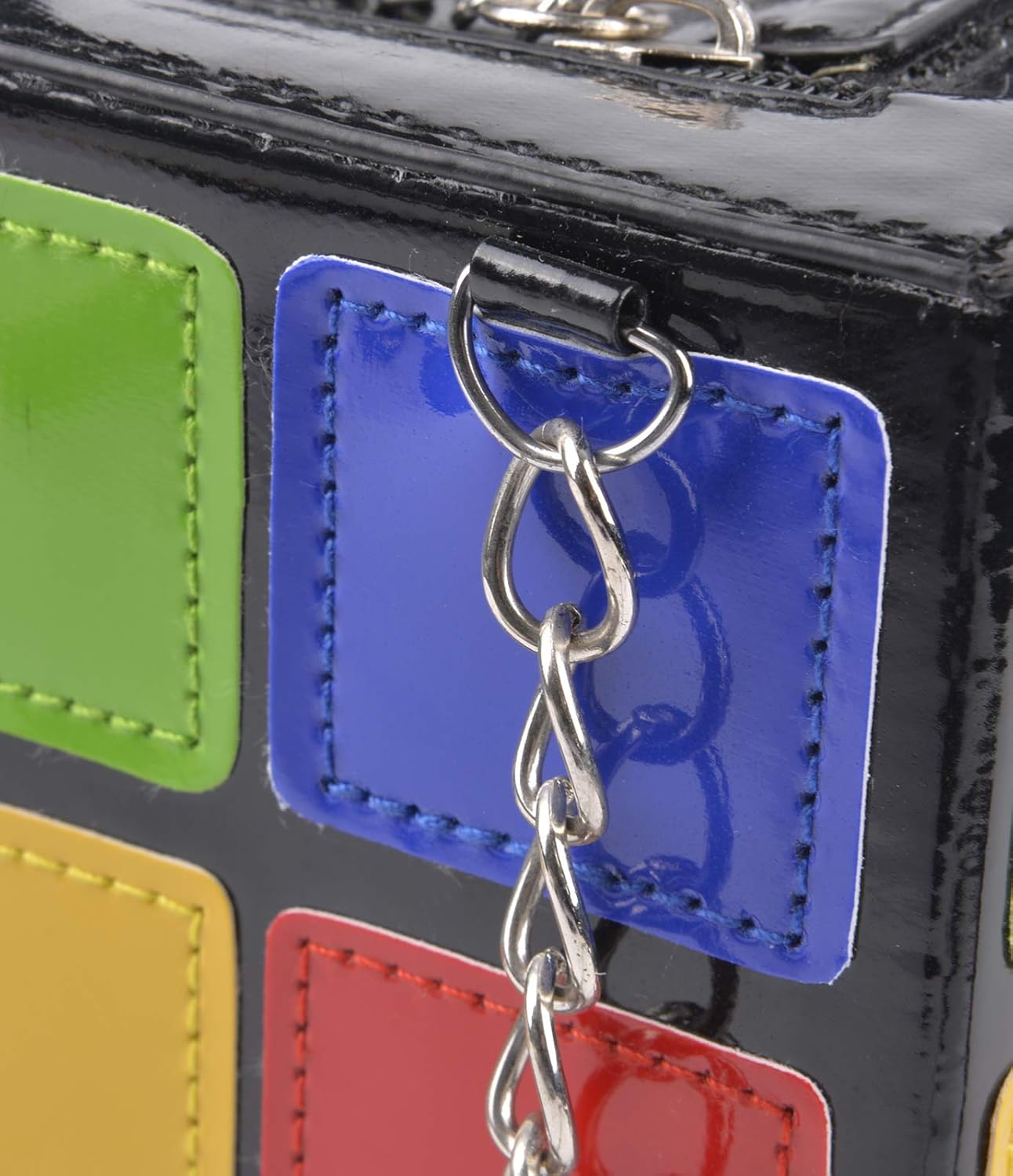 QZUnique Women's Cute Cube Shape Handbag Magic Shoulder Bag Clutch Bag With Super Long Shoulder Strap - Image 7