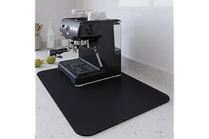 Large Black Coffee Bar Mat