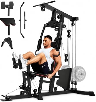 Garvee Home Gym Equipment, Multifunctional Full Body Weight Machine