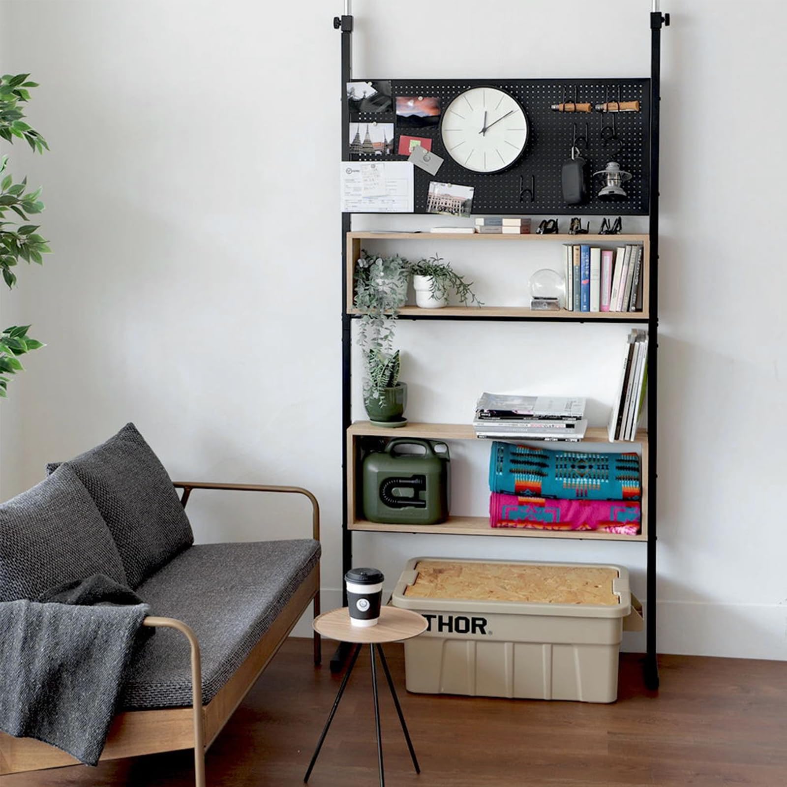 DEWEL 突っ張りラック つっぱり棚 幅90cm ウォールラック 壁面収納 Amazon｜DEWEL 突っ張りラック つっぱり棚 幅90cm ウォール