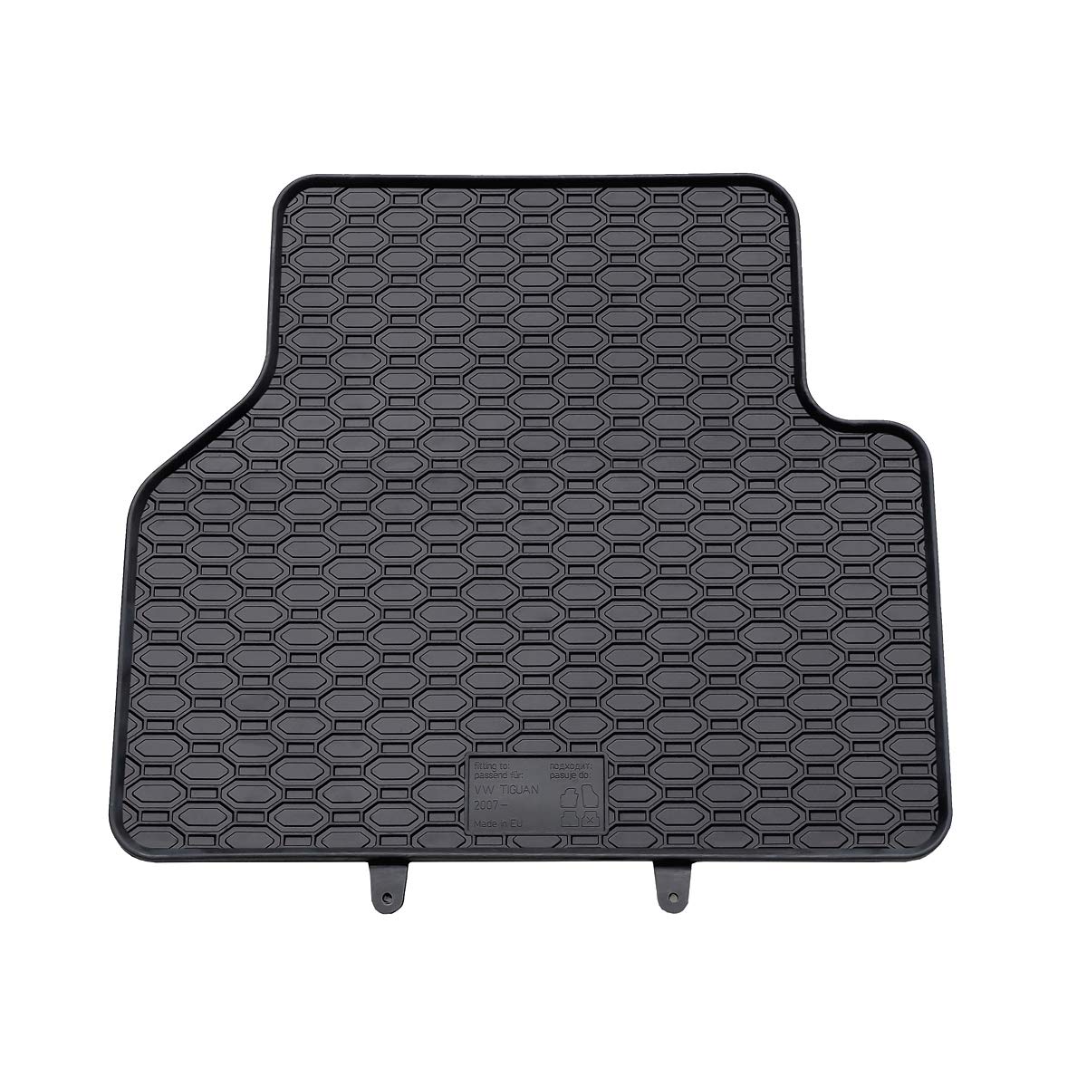 Mossa Tappetini auto in gomma compatibili con VW Volkswagen Tiguan I SUV (2007-2015) nero - tappeti gomma