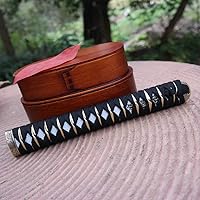 Vista 2 de Mango de Espada Tsuka 10.2in o Especificaciones Especiales Herrajes de Aleación/Cobre/Hierro e Imitación o Samegawa Real