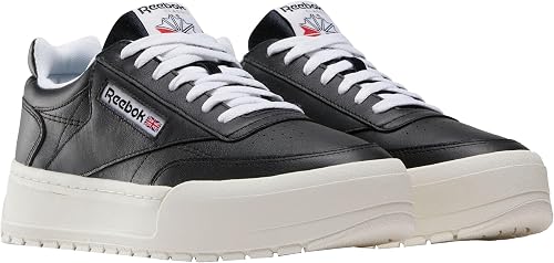 Reebok Tenis Club C Megacourt Unisex, Negro Tiza Blanca, 36 EU