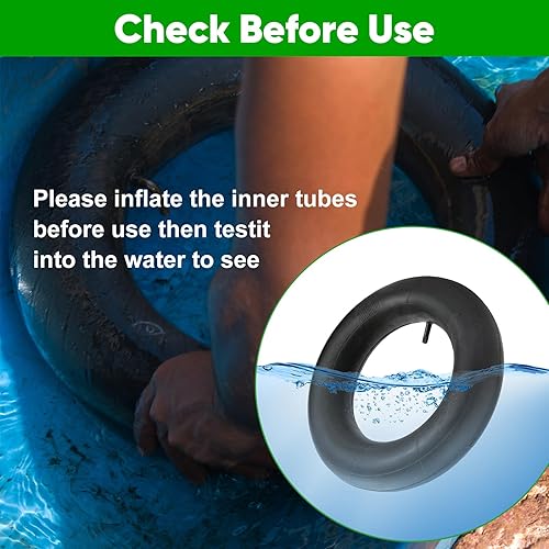 Miniatura 58 de Tubos interiores de 4.80/4.00-8 pulgadas, paquete de 2 tubos interiores de repuesto resistentes de 4.80 4.00-8/480/400-8 con vástago de válvula