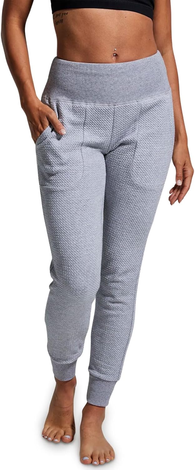 Born Primitive Women's Cloud Jogger | Ultra-Soft Stretchy Sweatpants with Ribbed Waist & Pockets | 28" Inseam Lounge Pants
