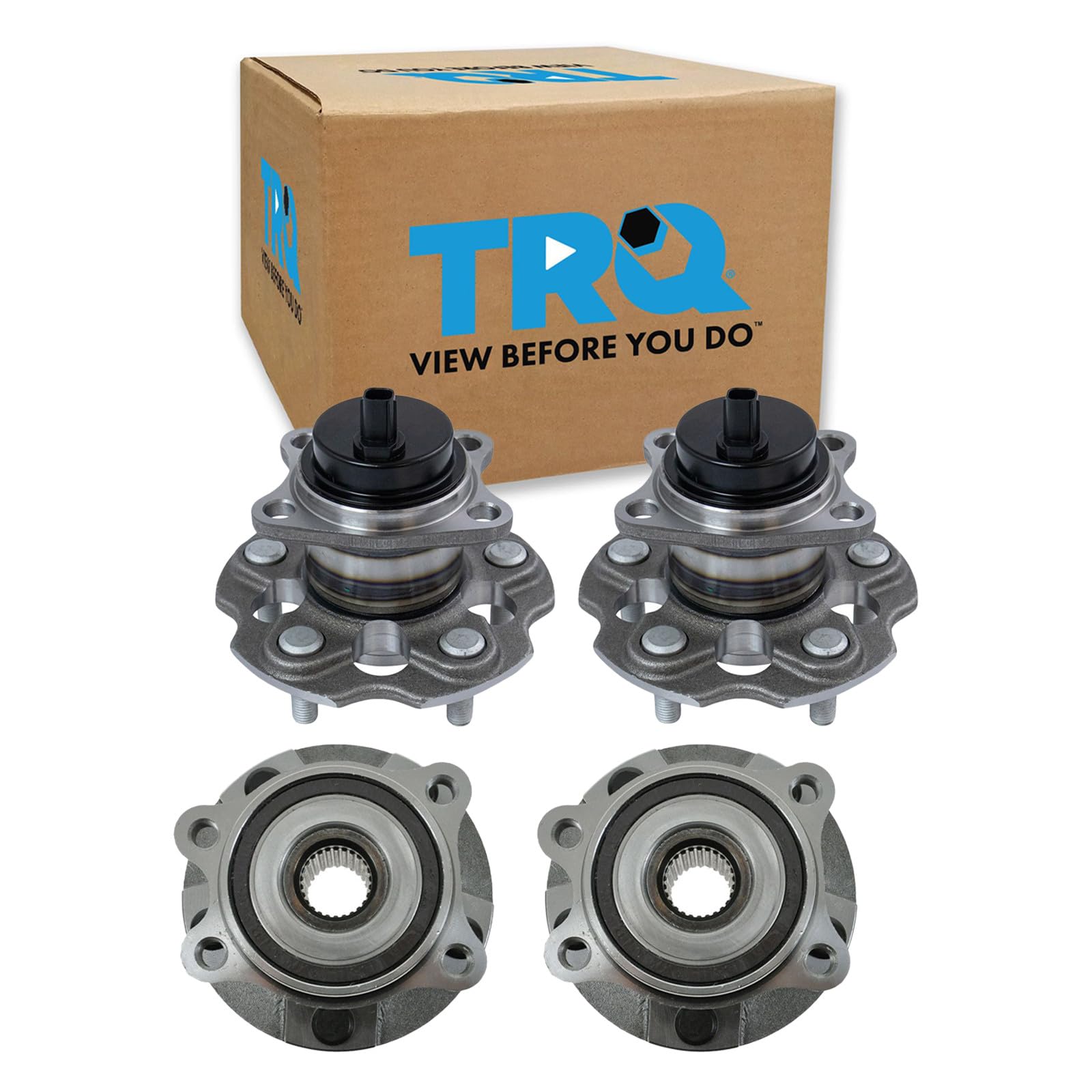 TRQ 2 Piece Wheel Bearing &amp; Hub Assembly Set