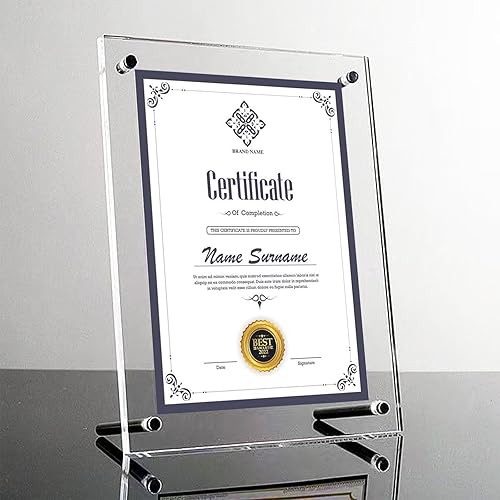 Award Plaques,13 x 9.5 in Acrylic Certificate Frame,Employee of The