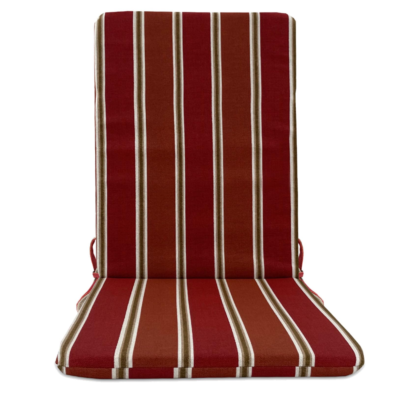 Coussin de balançoire extérieur rembourré de 45x108cm avec dossier haut et motifs