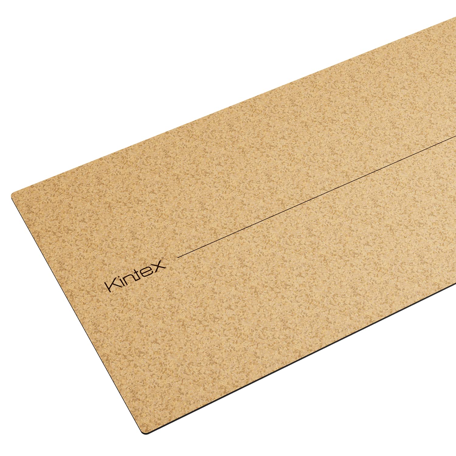 Kintex Esterilla de Yoga de Corcho con Correa de Transporte, Esterilla de Gimnasia, Pilates, Fitness, Antideslizante y Flexible, 6 mm Grosor