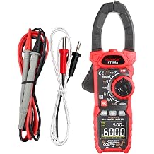 Clamp Ammeter, Voltage Tester, Temperature, Diodes, Continuity, Resistance, Current, Capacitance, Handheld Measuring Device HT208D/HT208A, HT208A, as described