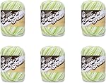Lily Sugar 'N Cream Yarn, 2 Ounce, Mango Madness, Single Ball