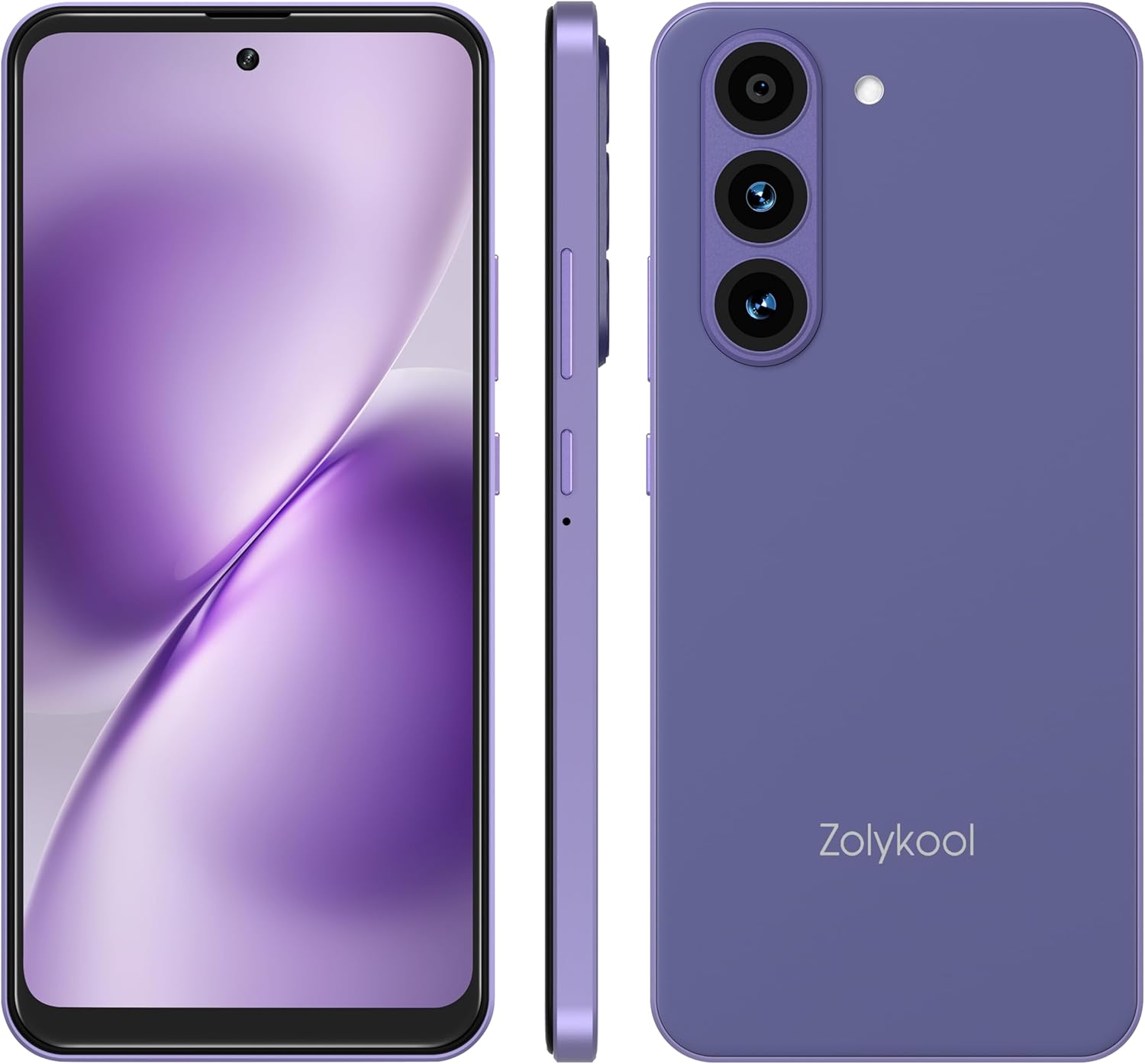 A1 | 4G | Android Phone | 6.6 Inch Screen | Face Unlocked Phones | Unlocked for T-Mobile | 32GB Android 14 | 3GB RAM Cell Phone | Octa-Core Dual SIM | 2025 | Purple