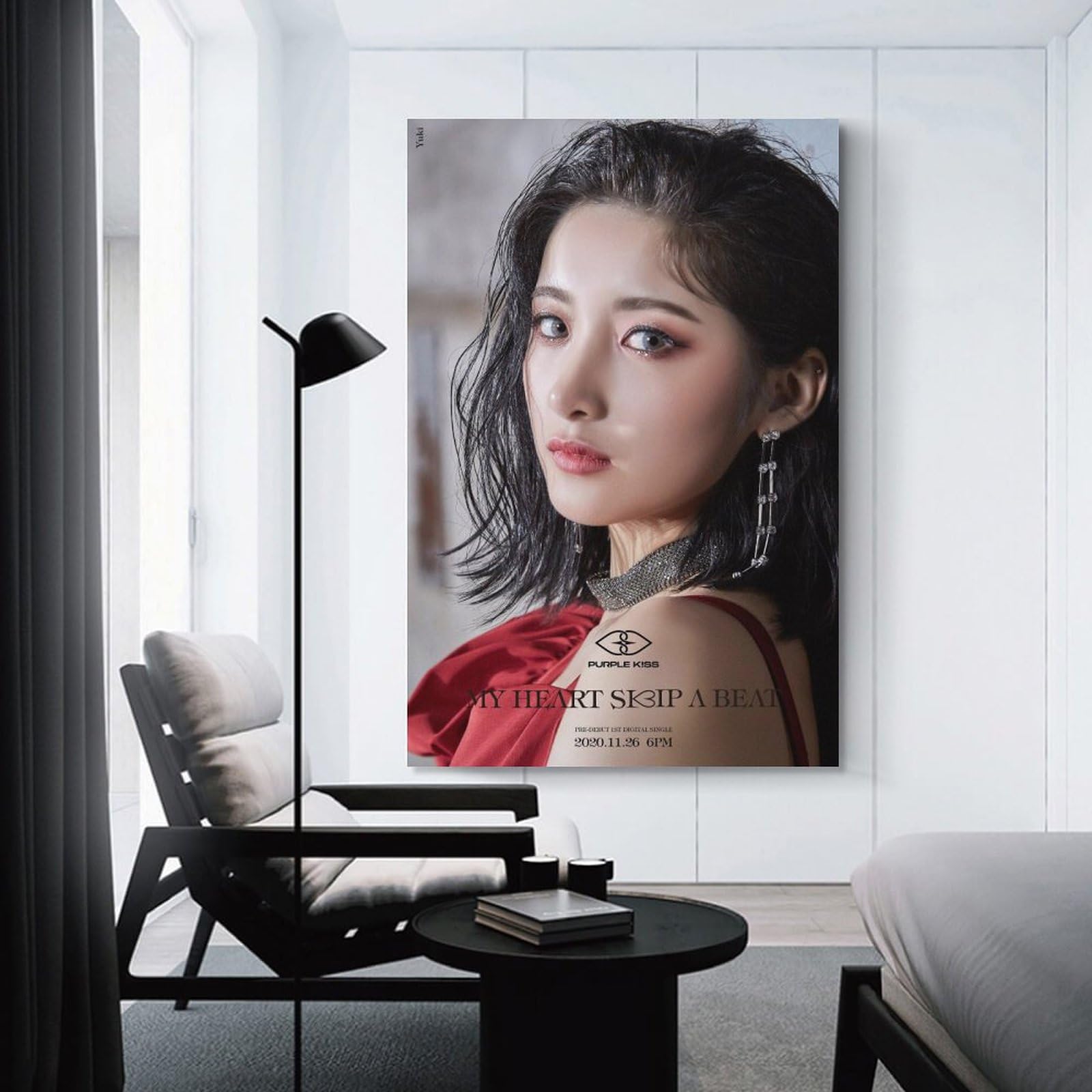 K-pop Artist Poster Purple Kiss Yuki Into Violet My Heart Skip A