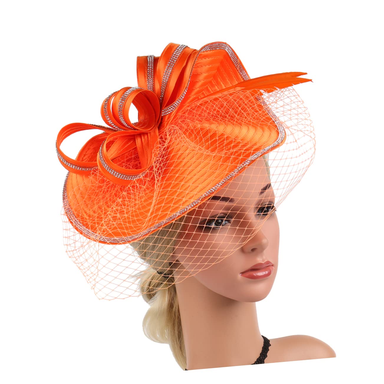 VALICLUD Sombrero Fascinator De Malla Para Eventos Elegantes Para Bodas Fiestas De Té y Cócteles Accesorio De Moda Para Mujeres