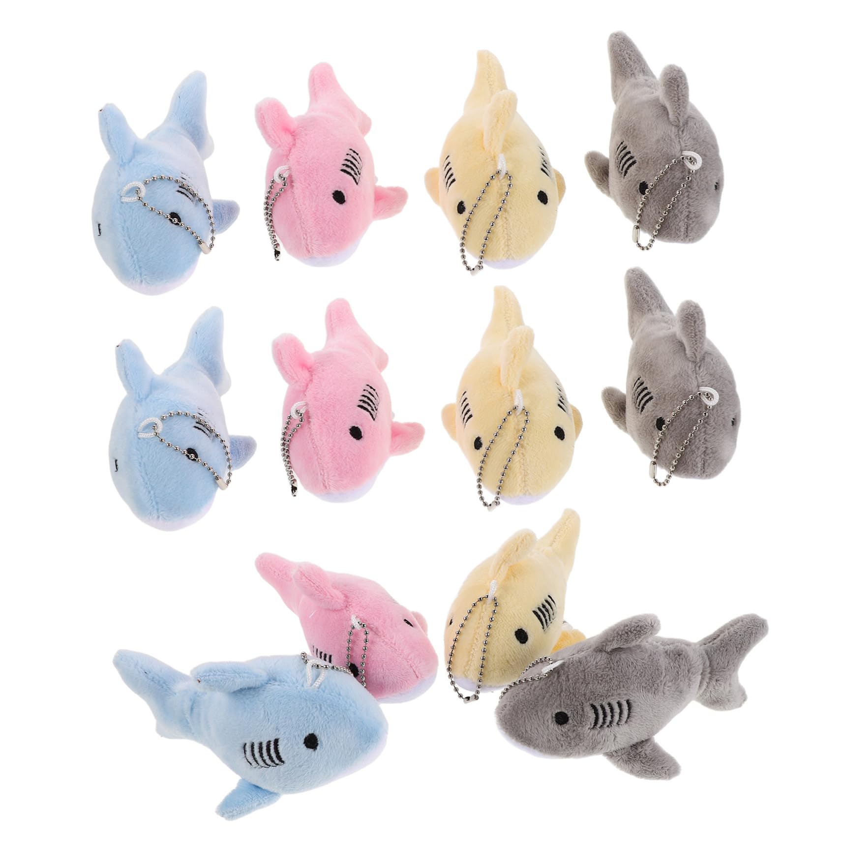 Mini porte-clés requin en peluche coloré pendentif sac à dos