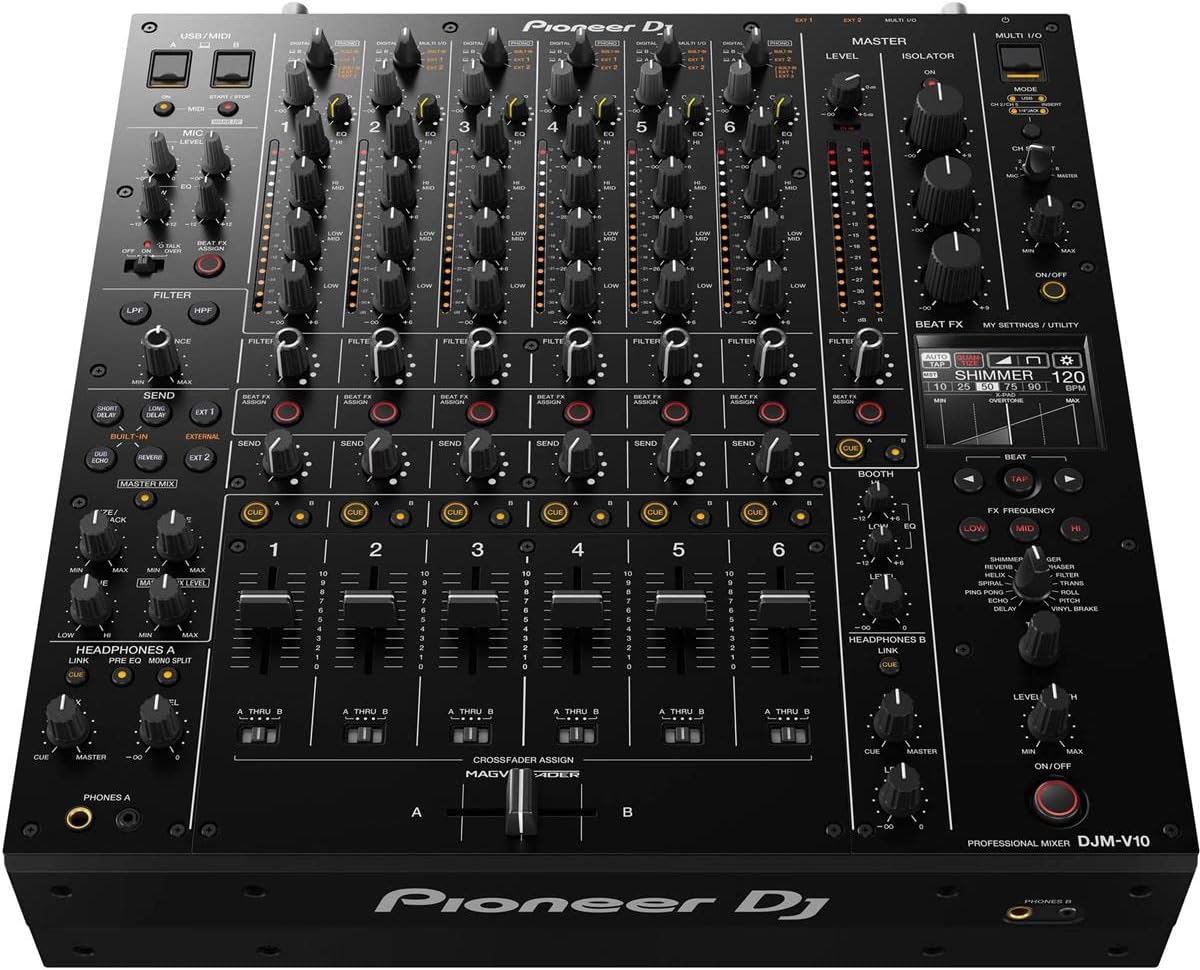 Pioneer DJ DJM-V10 Creative Style 6-Channel Professional DJ Mixer