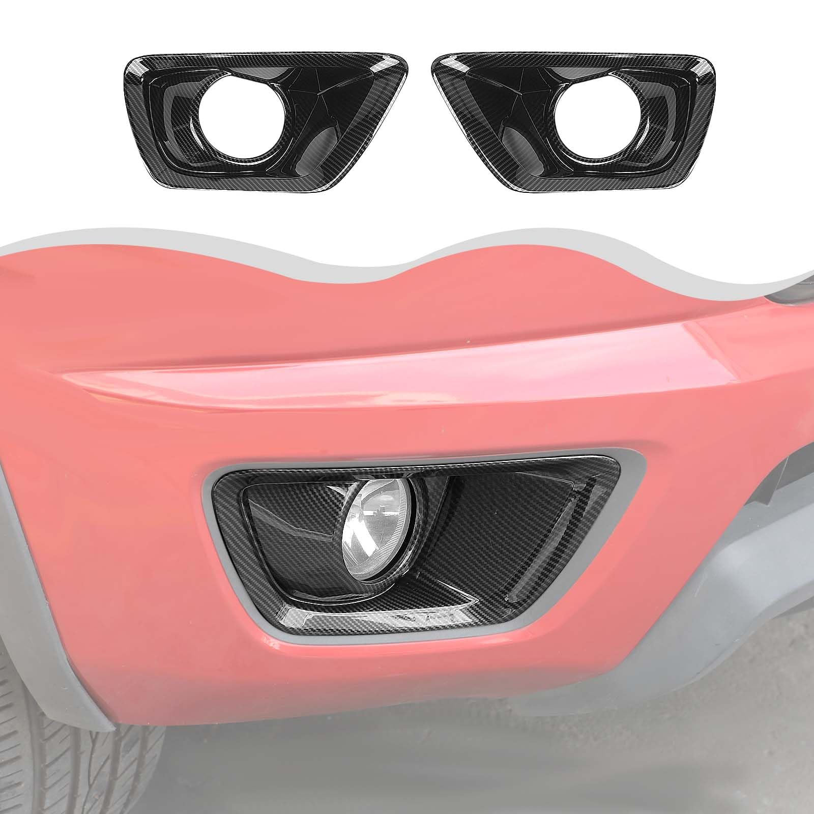 Amazon.com: HTHE Exterior Front Fog Light Bezel Frame Cover Trim Front ...