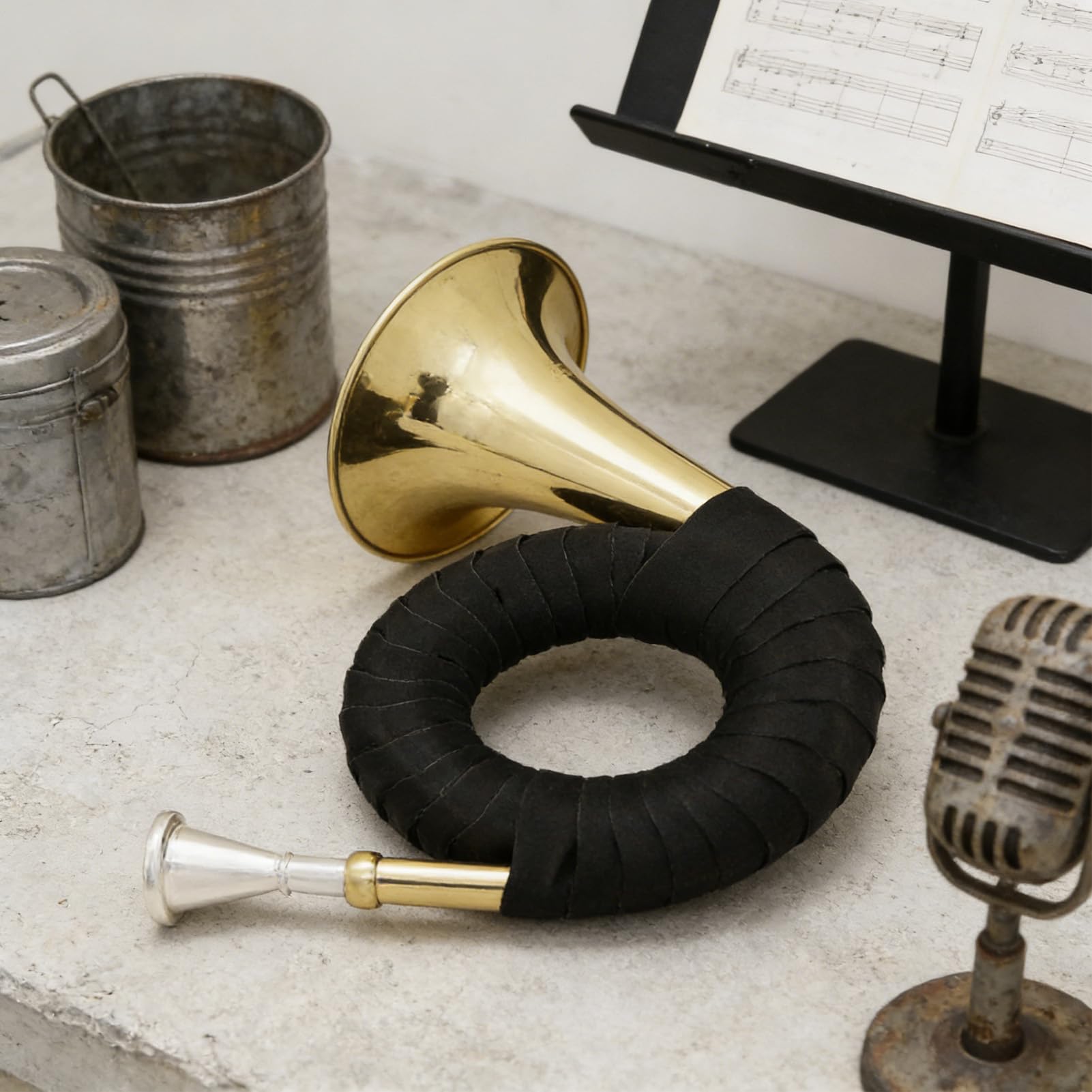 Francés, Mini instrumento musical | Modelo francés con soporte incluido | para principiantes amantes de la música ensayos al aire libre Viaje